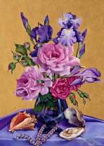 Цветочно-морской натюрморт