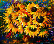 Без бренда «Собранный букет подсолнухов» в Махачкала