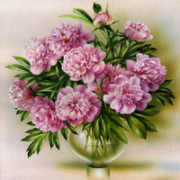 Без бренда «Пионы в круглой прозрачной вазе» в Махачкала