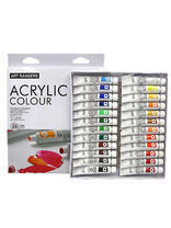 Без бренда «Коробка 24 шт.: Акриловые краски «Две картинки» 24 шт. по 12 мл, проф. пигмент» в Махачкала