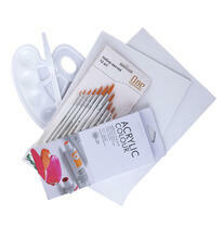 Без бренда «Набор подарочный «Две картинки»: краски акрил 12x12 мл, 2 холста 22x30 на мдф, 10 кистей, мастихин, палитра. Уценка (без упаковки)» в Махачкала в интернет-магазине  Без бренда «Набор подарочный «Две картинки»: краски акрил 12x12 мл, 2 холста 22x30 на мдф, 10 кистей, мастихин, палитра. Уценка (без упаковки)» в Махачкала