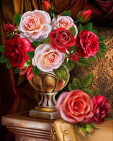 Без бренда «Букет роз в изящной вазе (20шт)» в Махачкала