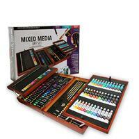 Без бренда «Оптовая коробка 5 шт.: Художественный набор (174 предмета) в деревянном чемоданчике» в Махачкала