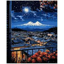 Вид из окна на ночной город