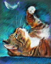 Без бренда «Котенок играет пером» в Махачкала в интернет-магазине  Без бренда «Котенок играет пером» в Махачкала