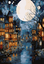 Полнолуние над старым городом