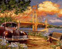 Без бренда «Американский автомобиль на фоне моста через залив» в Махачкала