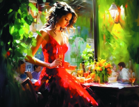 Без бренда «Милая девушка с бокалом шампанского» в Махачкала