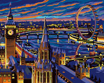 Вид на ночной Лондон