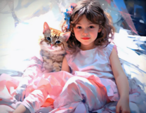 Без бренда «Девочка и пушистая кошечка» в Махачкала