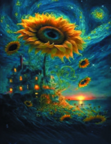 Без бренда «Фэнтези сюжет с подсолнухом» в Махачкала в интернет-магазине  Без бренда «Фэнтези сюжет с подсолнухом» в Махачкала