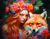 Без бренда «Рыжая девушка и рыжая лисица» в Махачкала в интернет-магазине  Без бренда «Рыжая девушка и рыжая лисица» в Махачкала