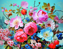 Без бренда «Пионы и другие цветы» в Махачкала в интернет-магазине  Без бренда «Пионы и другие цветы» в Махачкала