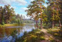 Без бренда «Хвойный лес и река» в Махачкала в интернет-магазине  Без бренда «Хвойный лес и река» в Махачкала