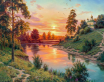 Без бренда «Вид на реку на закате» в Махачкала